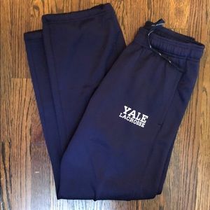 YALE Lacrosse Under Armour navy sweatpants